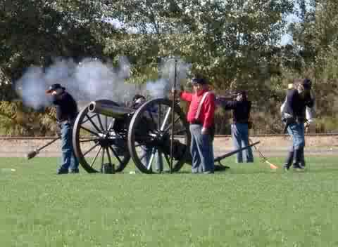 firing cannon