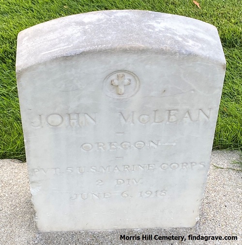 McLean headstone