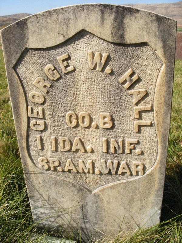 George Hall headstone